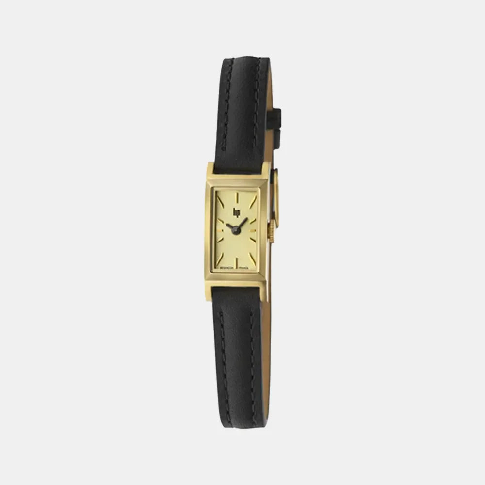 Montre LIP Femme Churchill en Cuir Noir 671932