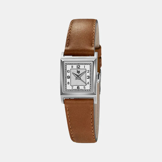 Montre LIP Femme Churchill C18 en Cuir Marron 671620
