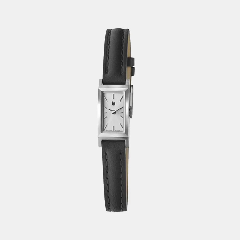 Montre LIP Femme Churchill en Cuir Noir 671931