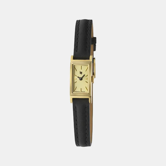 Montre LIP Femme Churchill en Cuir Noir 671932
